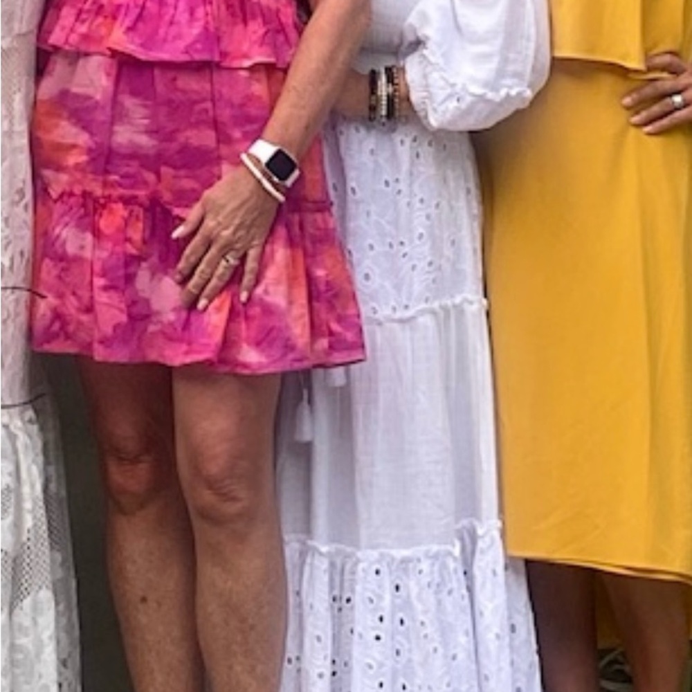 Bohemian White Blousan Sleeve Dress